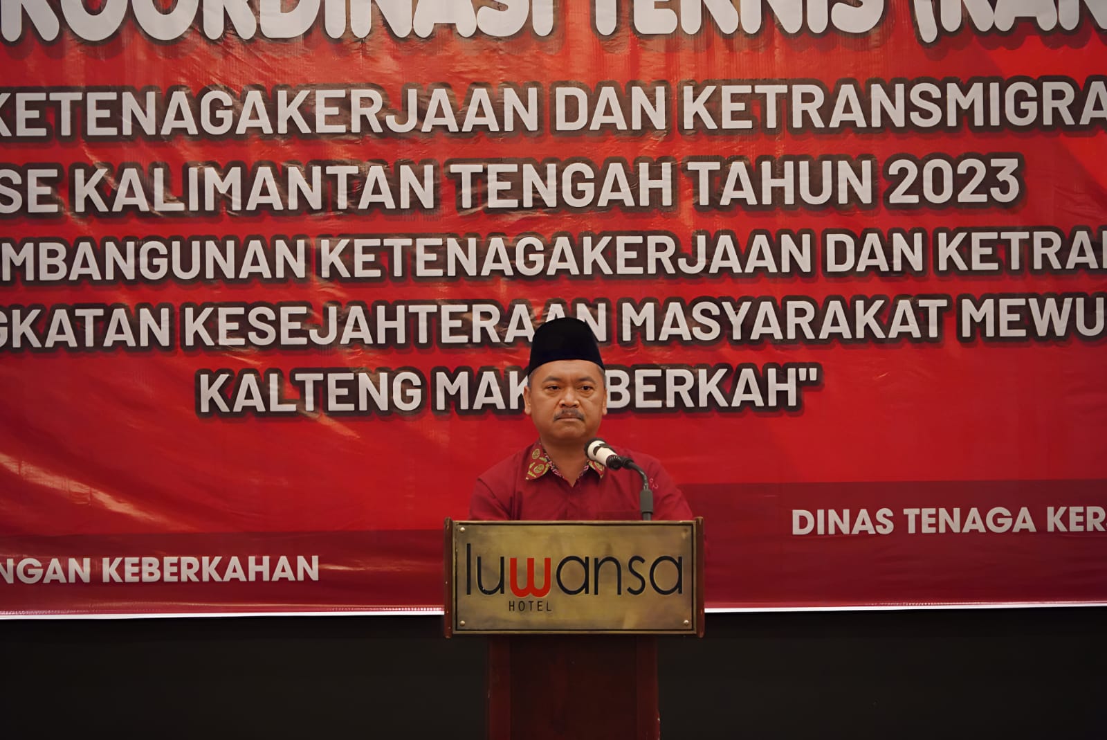 Asisten Adum, Sri Suwanto buka Rakornis Bidang Ketenagakerjaan dan Transmigrasi