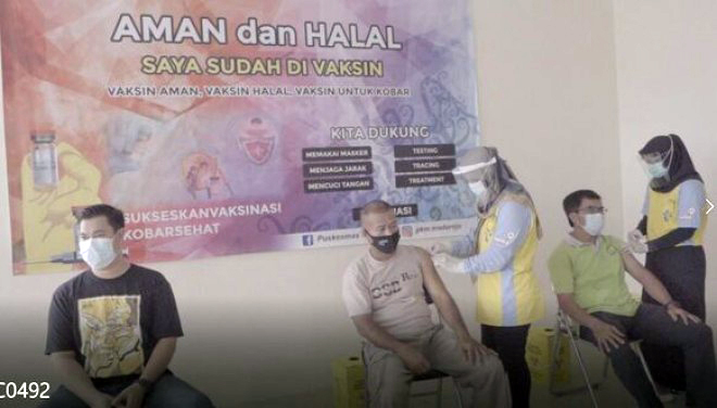 Pemkab Kobar Laksanakan Vaksinasi Covid-19 Massal di 2 Lokasi
