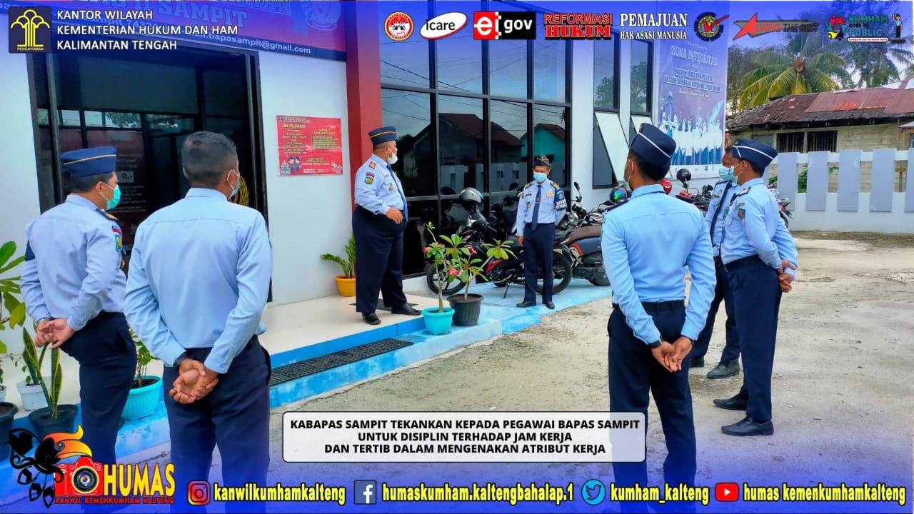 Demi Optimalnya Pelaksanaan Tugas Kerja, Kabapas Sampit Beri Arahan Tentang Disiplin Jam Kerja dan Tertib Atribut Kerja