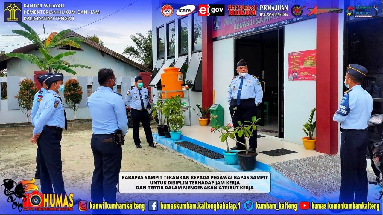 Demi Optimalnya Pelaksanaan Tugas Kerja, Kabapas Sampit Beri Arahan Tentang Disiplin Jam Kerja dan Tertib Atribut Kerja