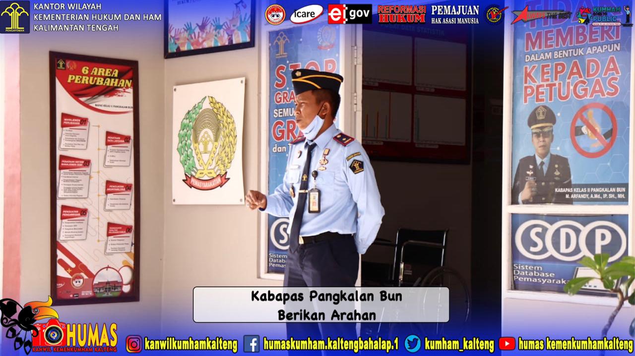 Laksanakan Apel Pagi, Kabapas Pangkalan Bun Berikan Arahan