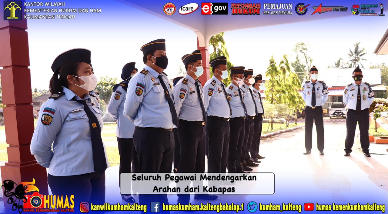 Laksanakan Apel Pagi, Kabapas Pangkalan Bun Berikan Arahan