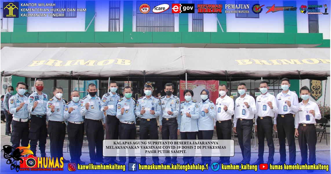 Pegawai Lapas Sampit Terima Vaksinasi Covid-19 Dosis 2