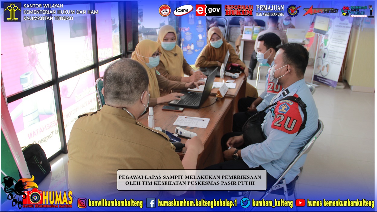 Pegawai Lapas Sampit Terima Vaksinasi Covid-19 Dosis 2