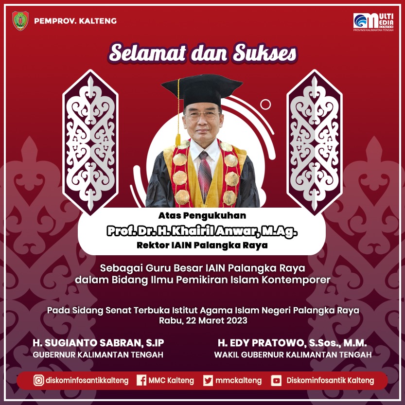 Wagub Edy Pratowo Harapkan IAIN Palangka Raya Berkontribusi dalam Mencetak SDM Unggul