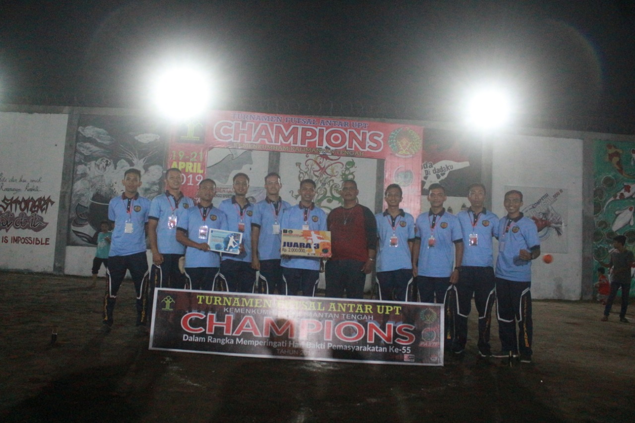 Rutan Palangka Raya juarai turnamen futsal UPT se-Kalteng