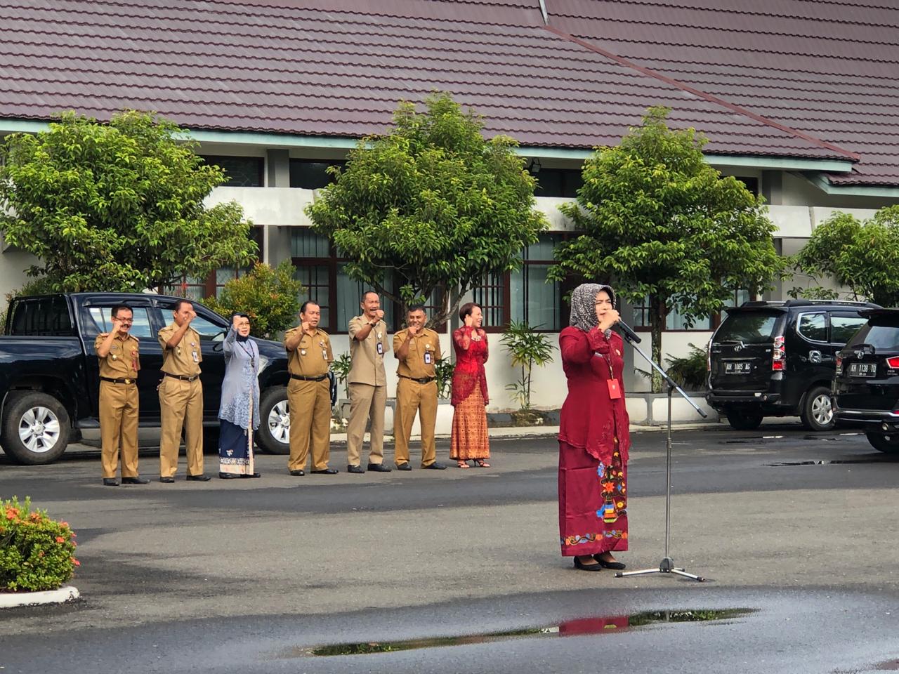 Diskominfo dan Dishub Upacara Bersama Peringatan Hari Kartini ke 140 tahun  2019.