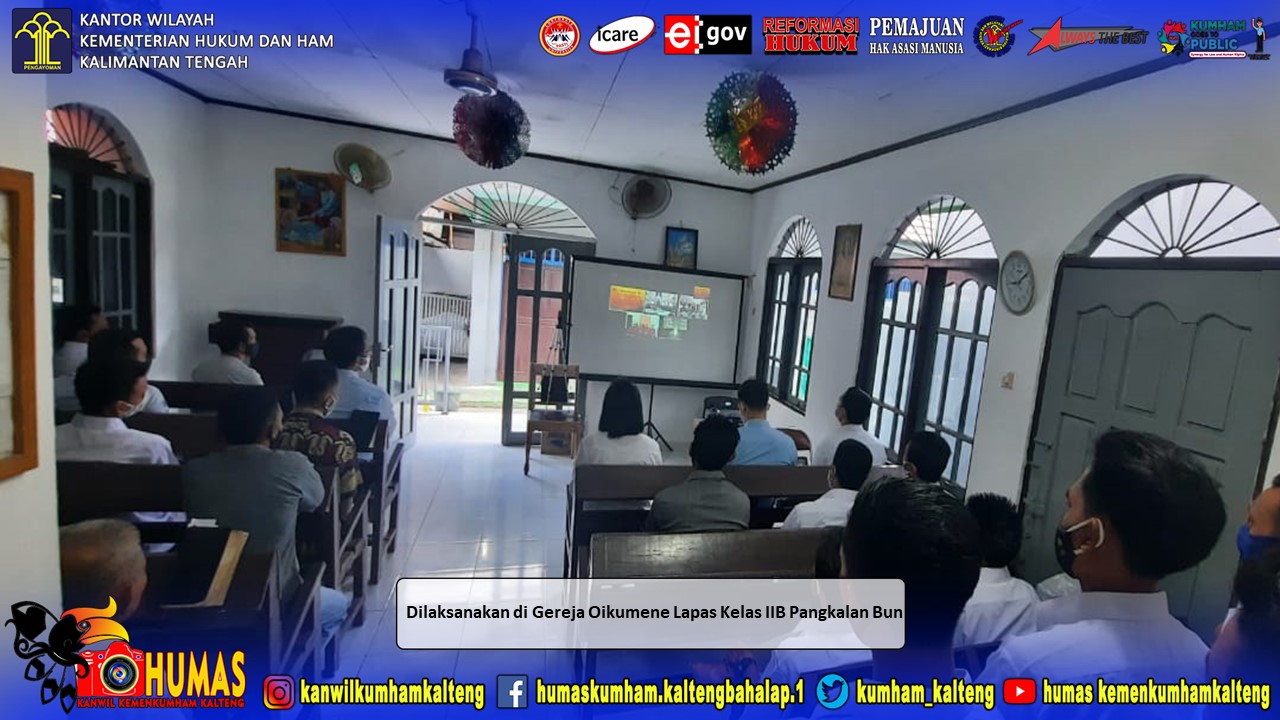 Lapas Pangkalan Bun Ibadah Perayaan Paskah Bersama secara Virtual