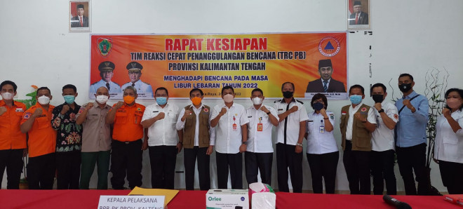 BPBPK dan BPBD se-Kalteng Koordinasi Kesiapan Bencana Selama Libur Lebaran 2022