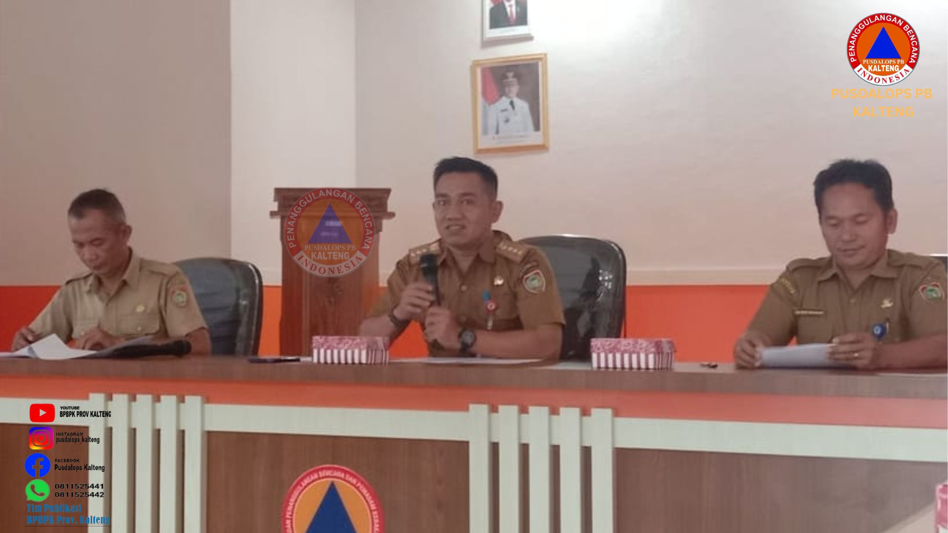 BPBPK Gelar Rapat Pembahasan Pembentukan Tim Reaksi Cepat Penanggulangan Bencana Prov. Kalteng
