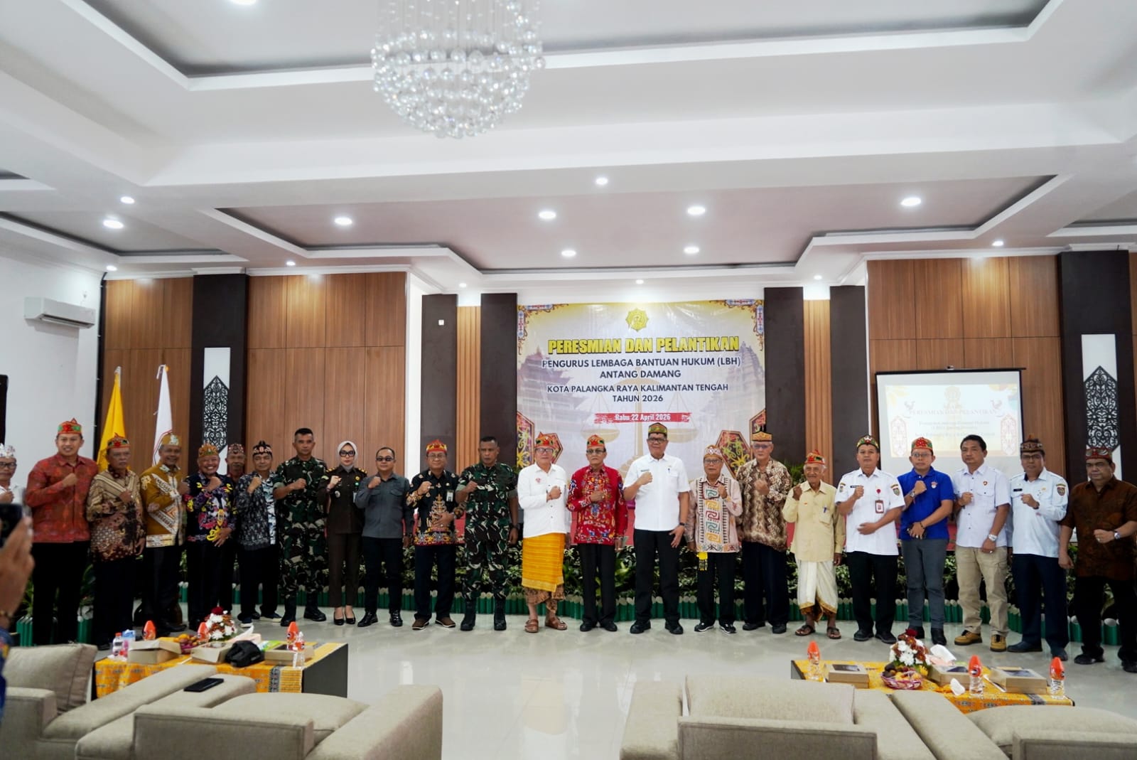 LBH Antang Damang Resmi Dikukuhkan, Sahli Darliansjah Tekankan Akses Keadilan bagi Masyarakat