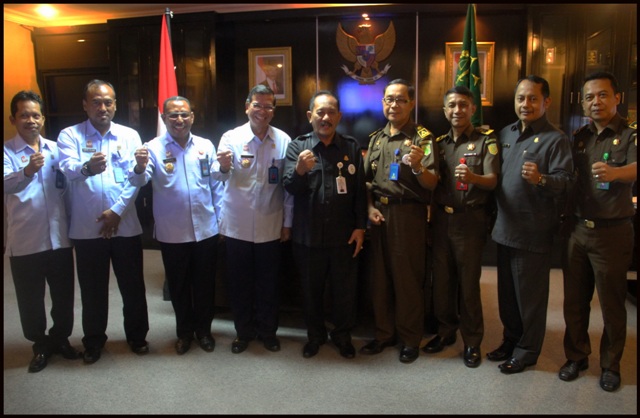Silaturahmi Kakanwil dengan Kepala Kejaksaan Tinggi Kalteng
