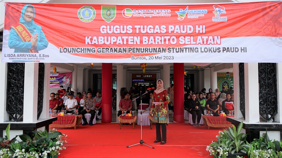 Pj. Bupati Barsel Launching Gerakan Penurunan Stunting Lokus PAUD Holistik Integratif