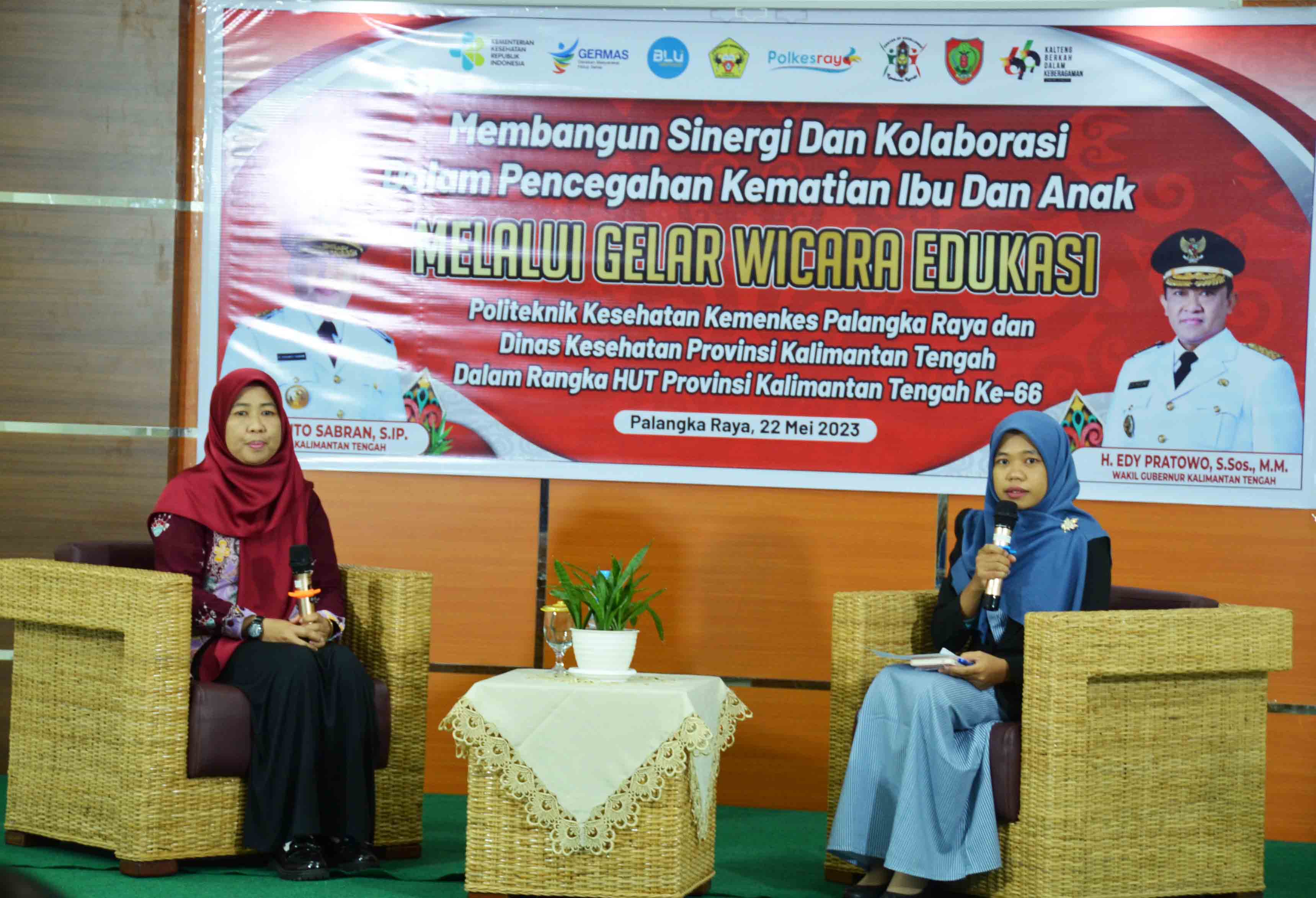 Harjad ke-66 Provinsi Kalteng, Dinkes Gelar Wicara Edukasi Membangun Sinergi dan Kolaborasi Dalam Pencegahan Kematian Ibu dan Anak
