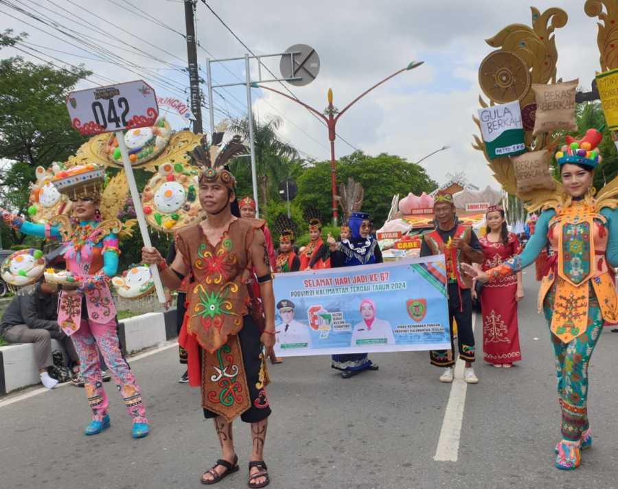 Dinas Hanpang Prov. Kalteng Ikuti Karnaval Budaya FBIM 2024