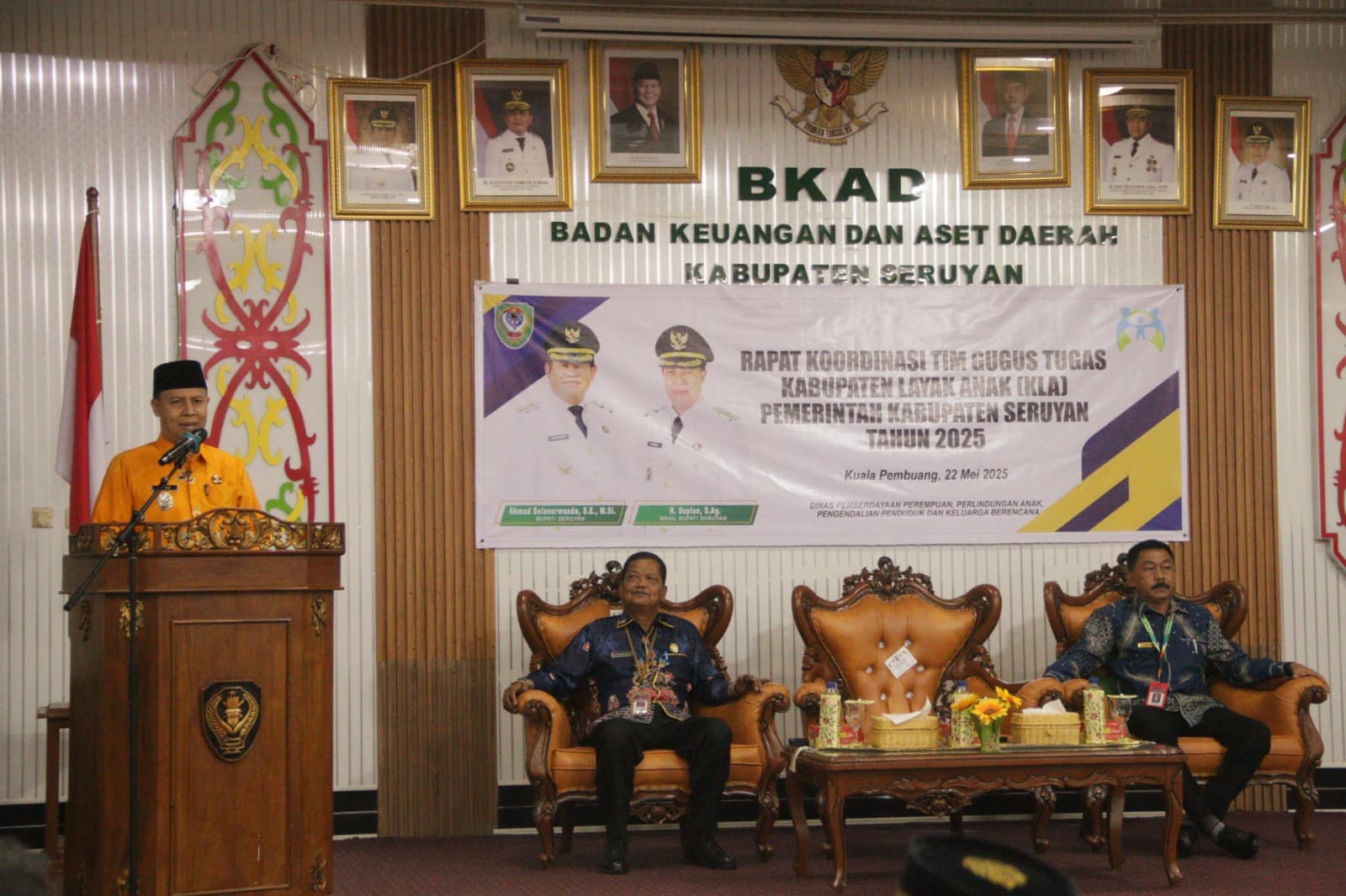 Wakil Bupati Seruyan Buka Rapat Koordinasi Tim Gugus Tugas KLA Kabupaten Seruyan Tahun 2025