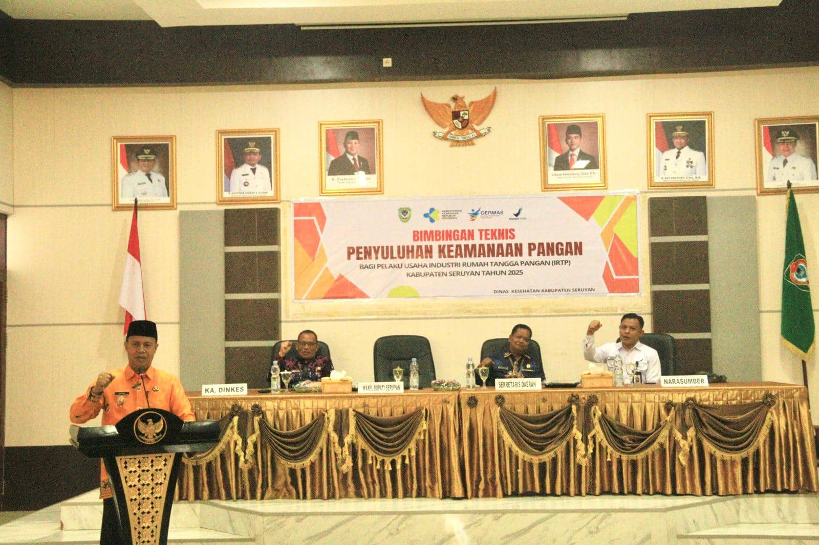 Wakil Bupati Seruyan Buka Bimtek Keamanan Pangan untuk Pelaku Usaha IRTP Kabupaten Seruyan