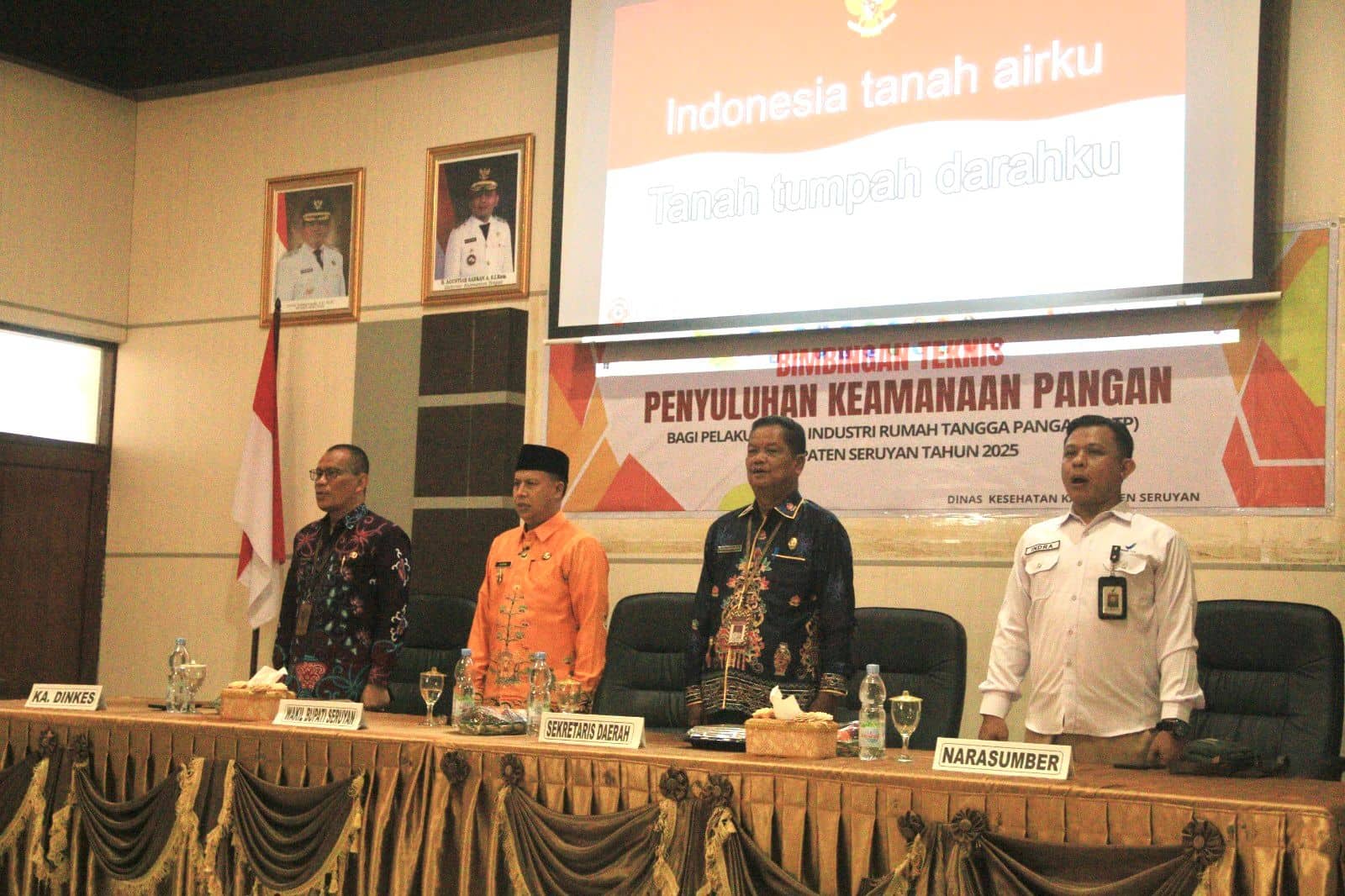 Wakil Bupati Seruyan Buka Bimtek Keamanan Pangan untuk Pelaku Usaha IRTP Kabupaten Seruyan