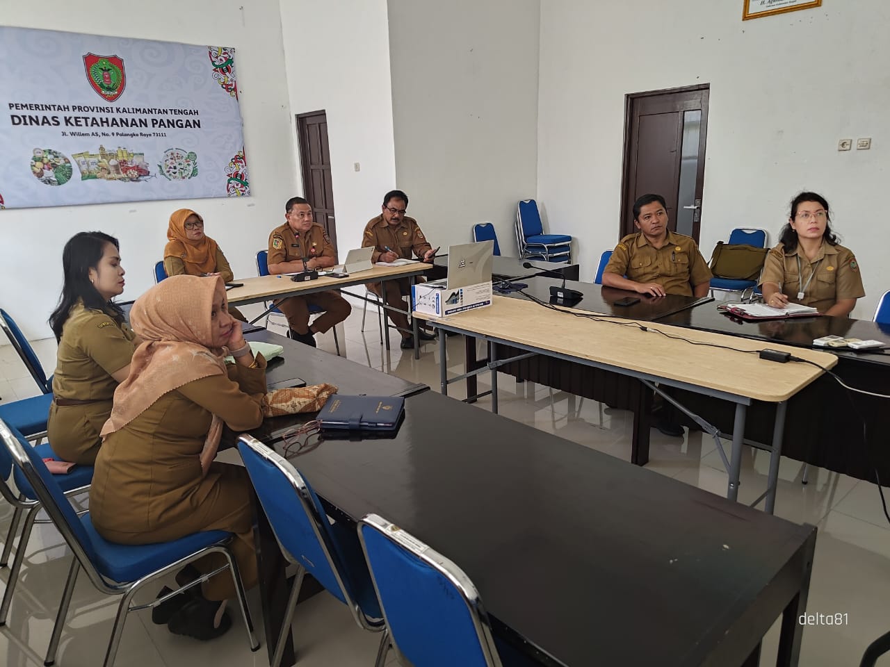 Plt. Kadis Ketahanan Pangan Prov. Kalteng Ikuti Rapat Pelaksanaan Gerakan Selamatkan Pangan Secara Daring