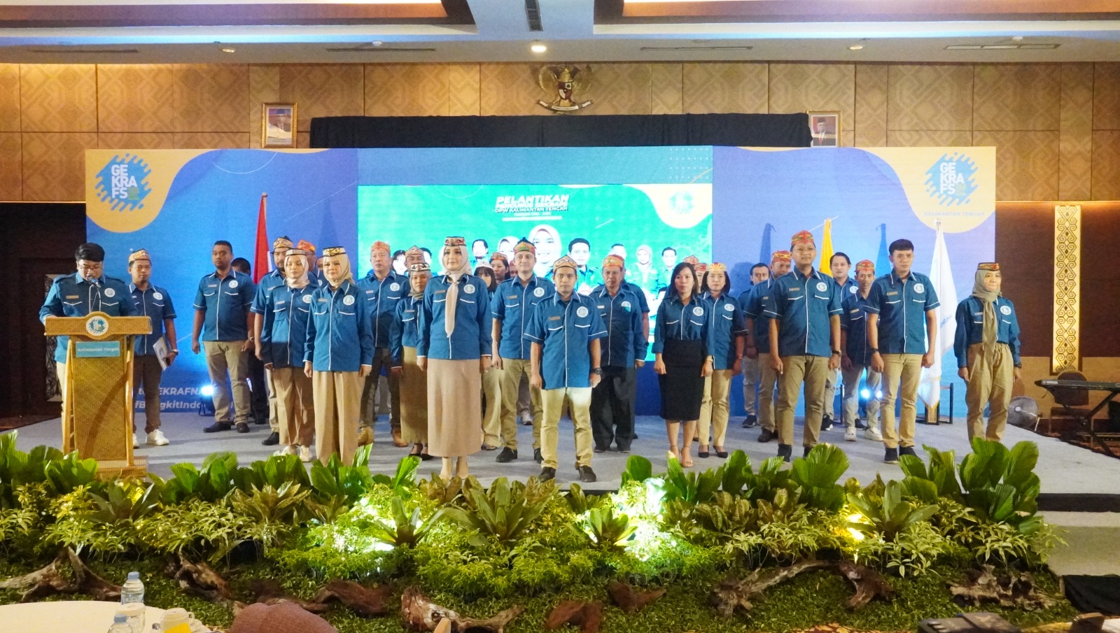 GEKRAFS DPW Kalteng Periode 2023-2026 Resmi Dilantik, Asisten Ekbang Harapkan Dapat Menampung Ide Kreatif