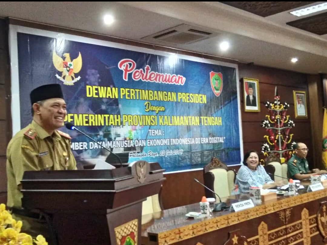 Sekda Kalteng Hadiri Pertemuan Dengan Dewan Pertimbangan Presiden