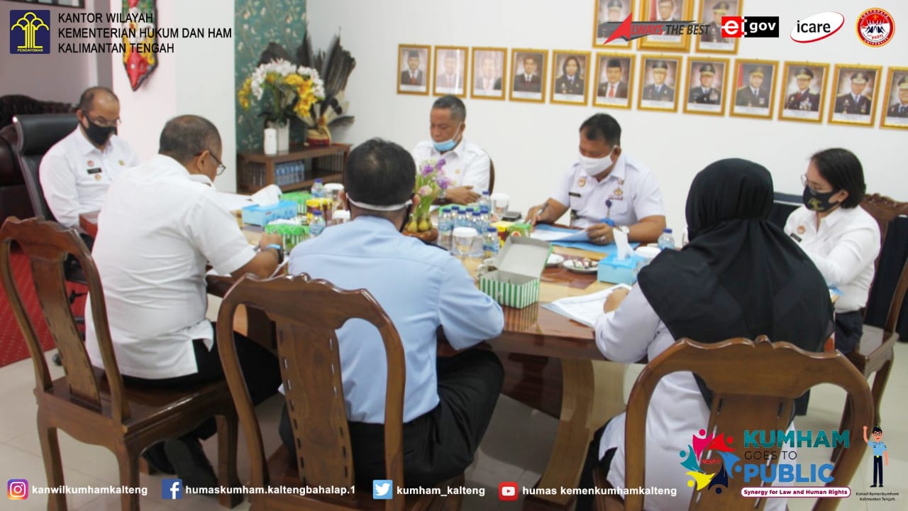 Kanwil Kemenkumham Kalteng Adakan Coffee Morning Terkait Pelaksanaan SKD Catar Poltekip/ Poltekim