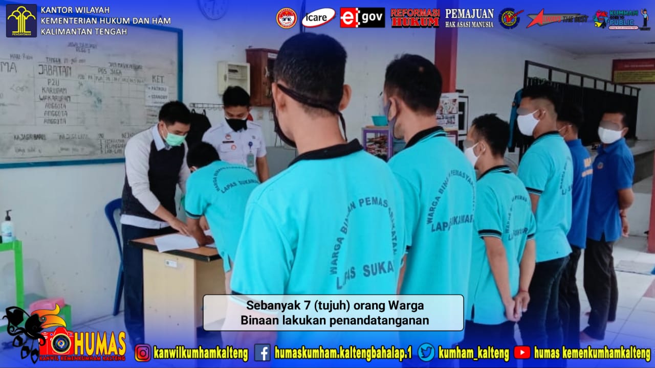 Warga Binaan Tandatangani Berkas Usulan Program Asimilasi