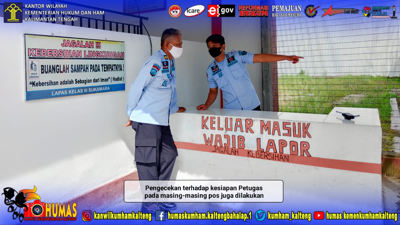 Plh. Kasubsi Kamtib Lakukan Kontrol Kesiapsiagaan Petugas Pengamanan