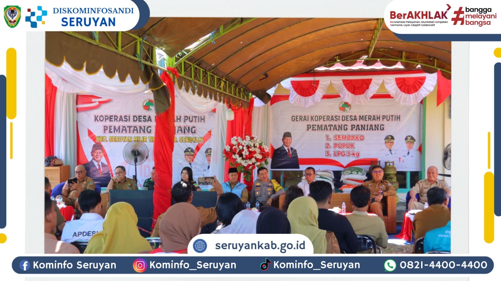 Presiden RI Luncurkan Koperasi Merah Putih, Wabup Seruyan Hadiri di Desa Pematang Panjang