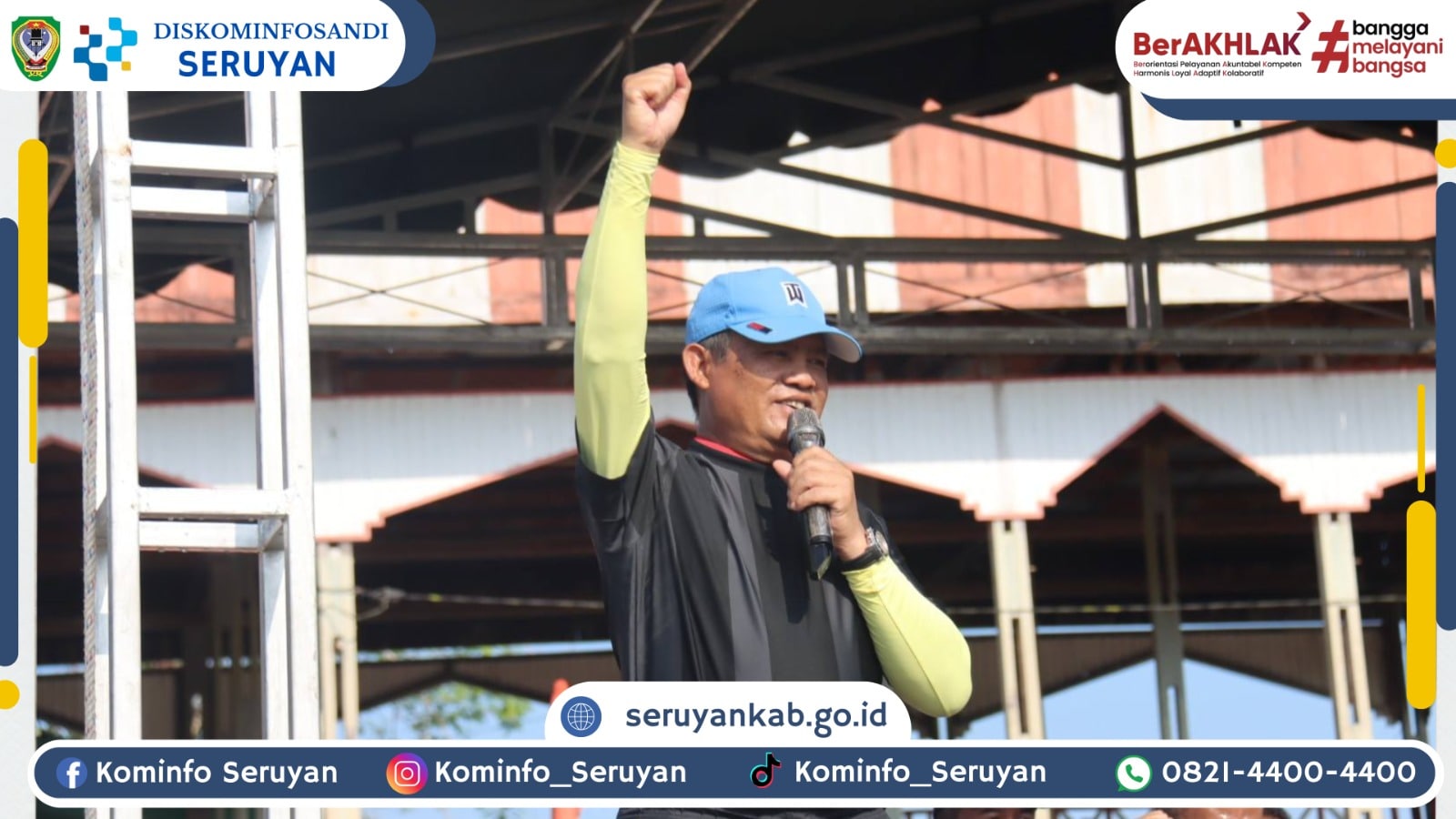 Bupati Seruyan Gaungkan GERMAS di Seruyan Tengah : Sehat, Cerdas, dan Tangguh!