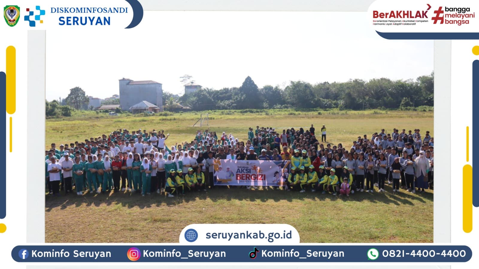 Bupati Seruyan Gaungkan GERMAS di Seruyan Tengah : Sehat, Cerdas, dan Tangguh!