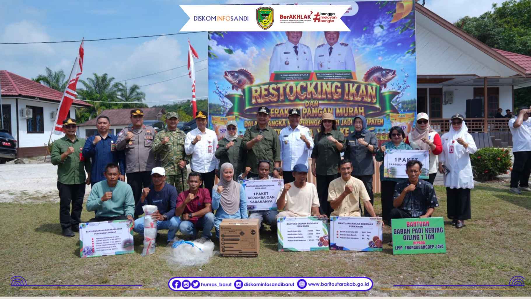 Restocking Benih Ikan di Trinsing Meriahkan Hari Jadi Ke-76 Kabupaten Barito Utara