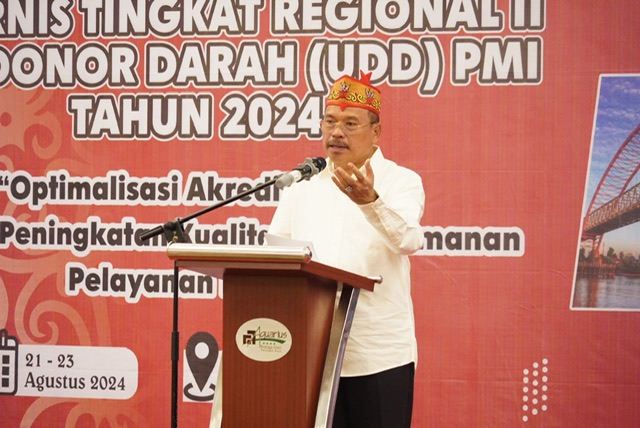 Ketua PMI Nuryakin Mengapresiasi Rakernis Unit Donor Darah PMI Regional II diselenggarakan di Kalteng