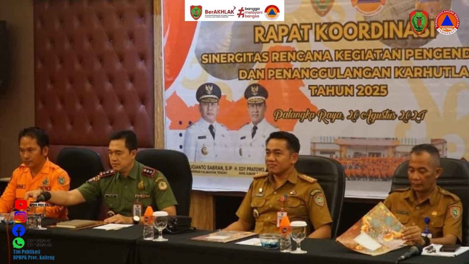 BPBPK Prov. Kalteng Siap Bersinergi dengan BPBD Kabupaten/Kota dalam Pengendalian Karhutla 2025