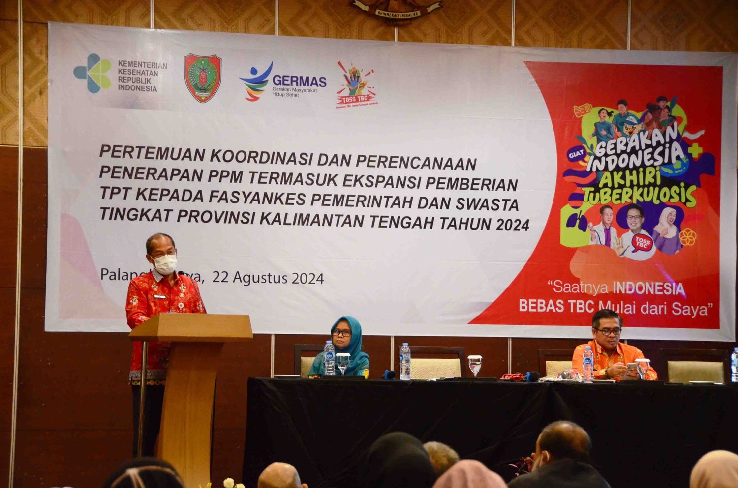Dinkes Prov. Kalteng Gelar Pertemuan Koordinasi dan Perencanaan Penerapan PPM dan Pemberian TPT kepada Fasyankes
