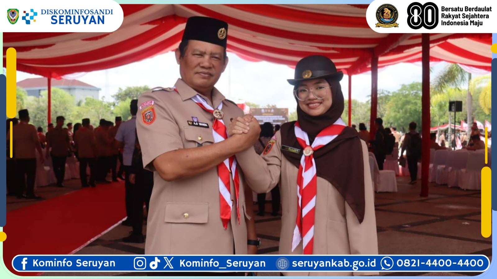 Bupati Seruyan Resmi Dilantik Sebagai Pengurus Gerakan Pramuka Kalteng, Dukung Pembinaan Generasi Muda