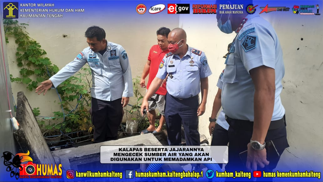 Lapas Narkotika Kasongan Lakukan Simulasi Penanganan Kebakaran