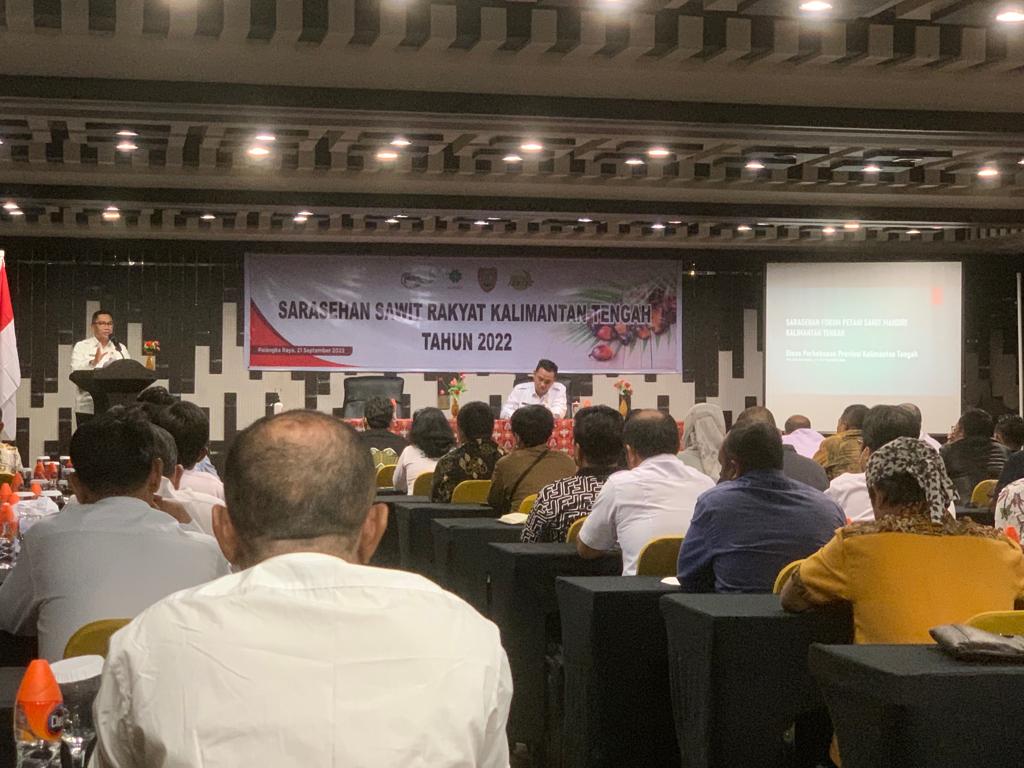 Disbun Prov. Kalteng Gelar Sarasehan Sawit Rakyat dan Deklarasi Forum Petani Mandiri Kalteng