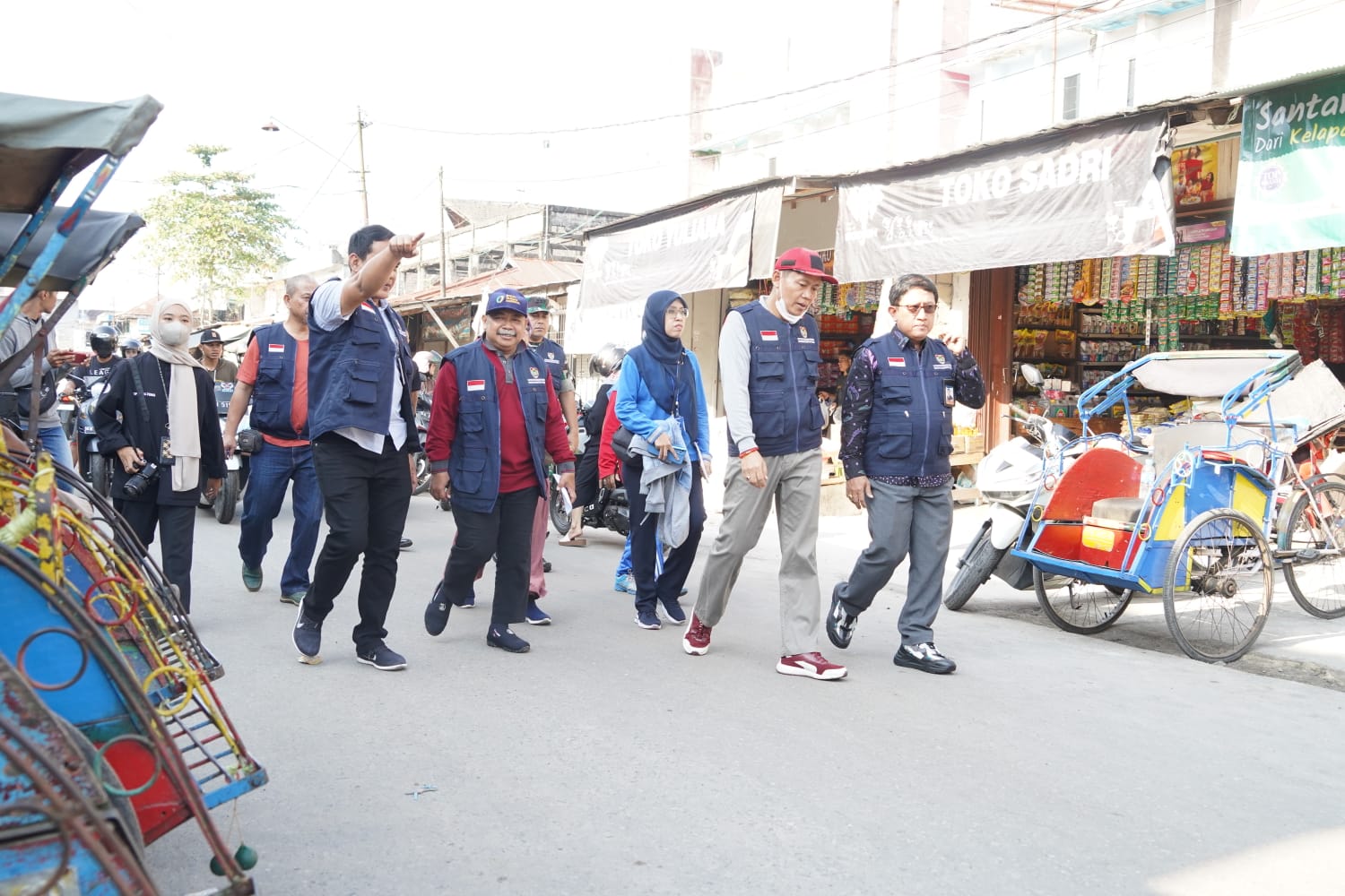 Sahli Yuas Elko Pimpin Pemantauan Harga Pangan di Pasar Besar Palangka Raya