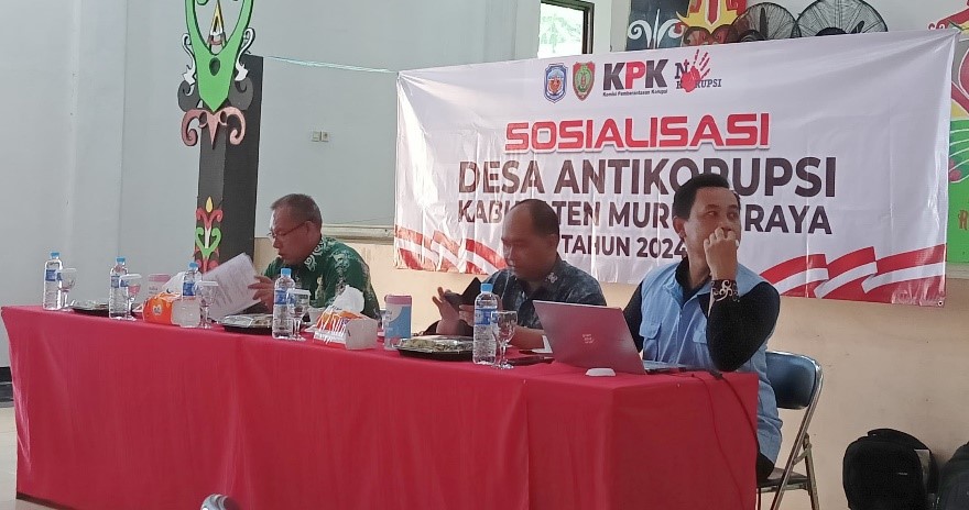 Tingkatkan Peran APIP dalam Pencegahan Korupsi, Inspektorat Daerah Prov. Kalteng Lakukan Sosialisasi Percontohan Desa Anti Korupsi di Pemkab Murung Raya