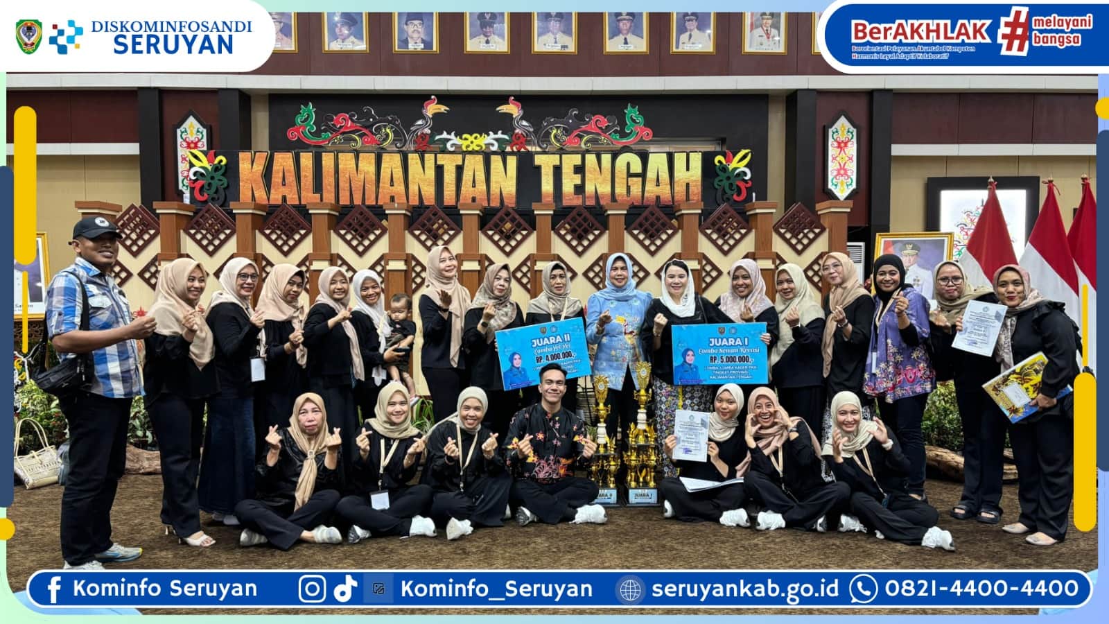 TP PKK Seruyan Raih Prestasi Membanggakan pada Rakerda dan Refreshing Kader PKK Kalteng 2025