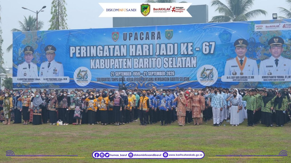 Bupati Barito Utara H. Shalahuddin Hadiri Peringatan HUT ke-67 Barito Selatan, Sinergi Antardaerah Perkuat Pembangunan Kalteng Makin Berkah