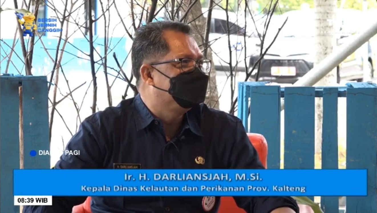 Pengembangan Kawasan Udang Vaname dalam Dialog Pagi TVRI bersama Kadislutkan Prov. Kalteng