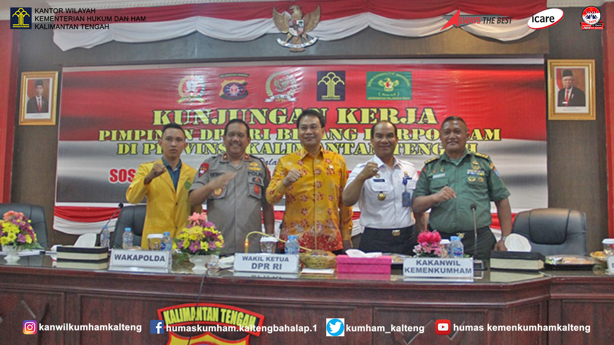 Wakil Ketua DPR RI Bidang KORPOLKAM Sosialisasi RUU KUHP dan RUU Pemasyarakatan di Bumi Tambun Bungai