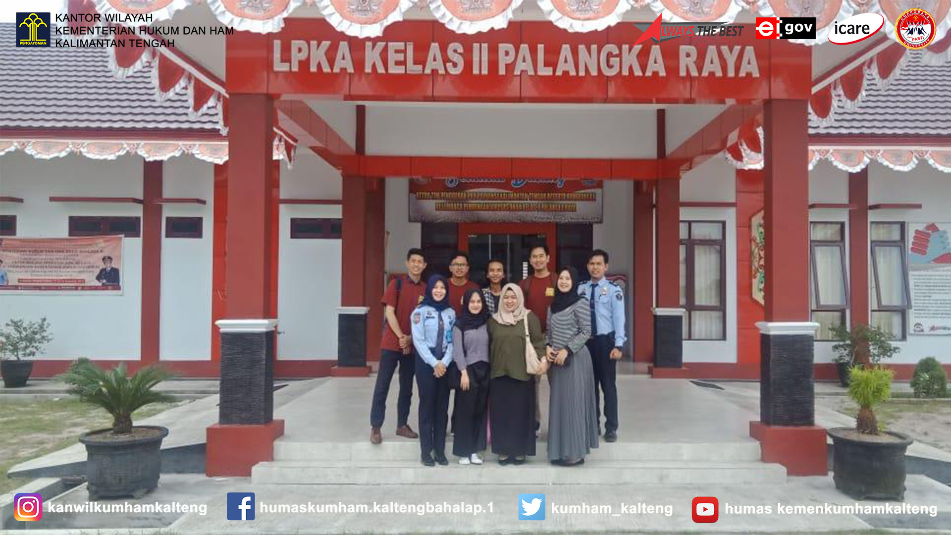 Memberikan Permainan Edukasi Komunitas Betang Muda Peduli Palangka Raya Kunjungi LPKA