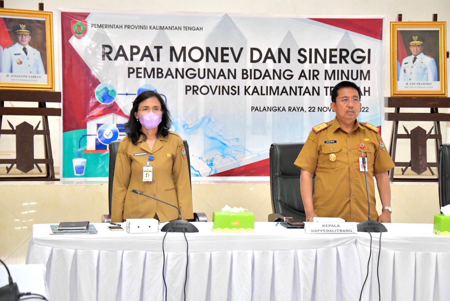 Bappedalitbang Gelar Rapat Monitoring Evaluasi dan Sinergi Pembangunan Bidang Air Minum Provinsi Kalimantan Tengah