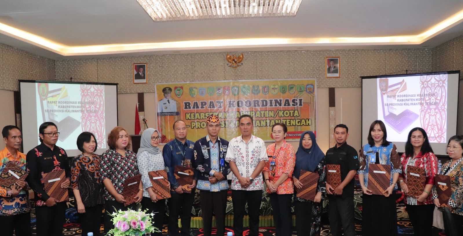 Dispursip Prov. Kalteng Gelar Rapat Koordinasi Kearsipan Kabupaten/Kota se-Provinsi Kalimantan Tengah Tahun 2024