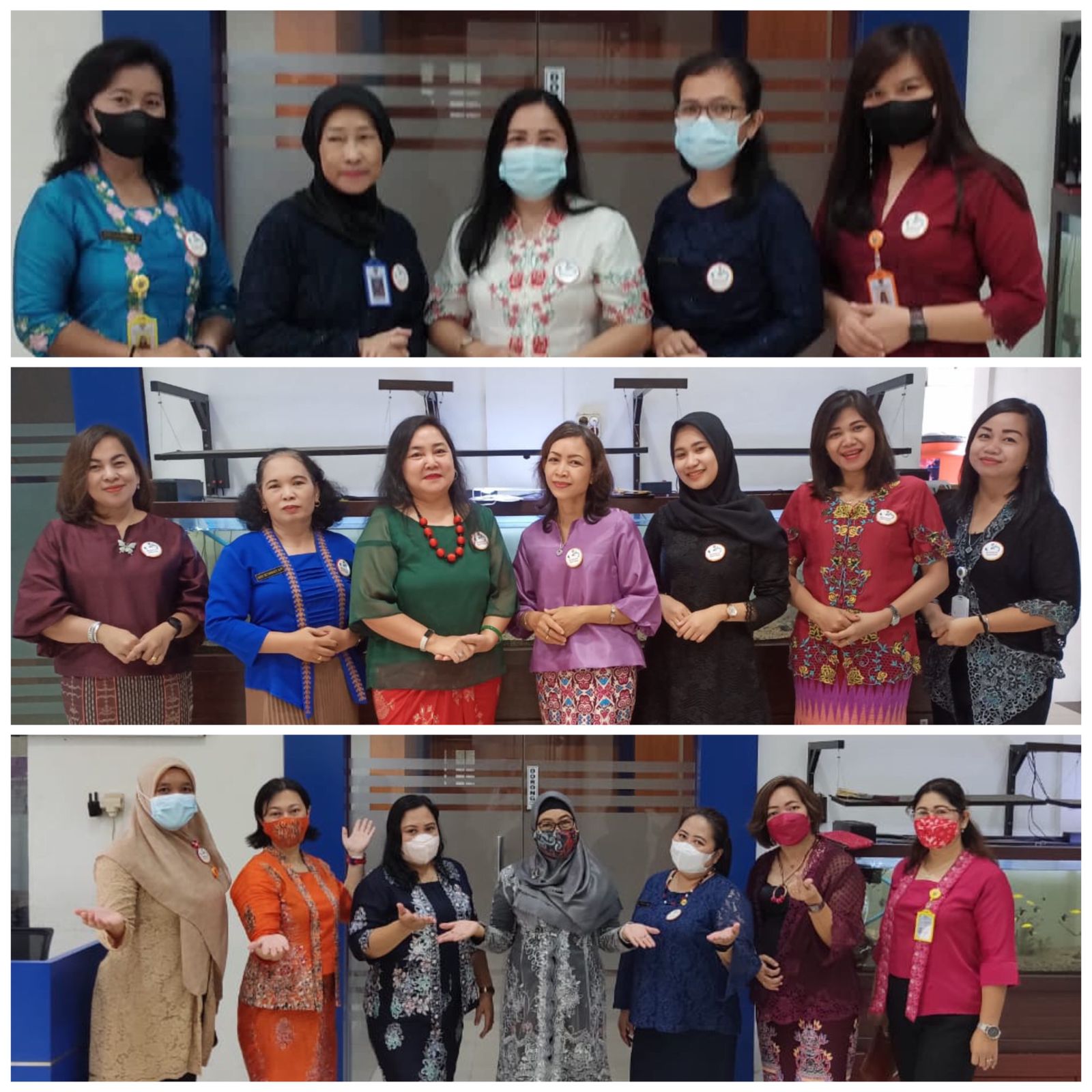 ASN Perempuan Dislutkan Prov. Kalteng Kenakan Kebaya Peringati Hari Ibu