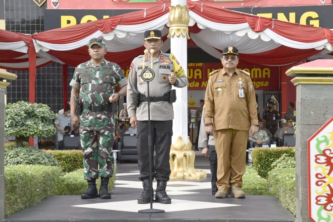Ikuti Apel Gelar Pasukan Operasi Lilin Telabang 2022, Sekda Nuryakin : Stok Bahan Pokok di Kalteng Aman untuk Natal dan Tahun Baru