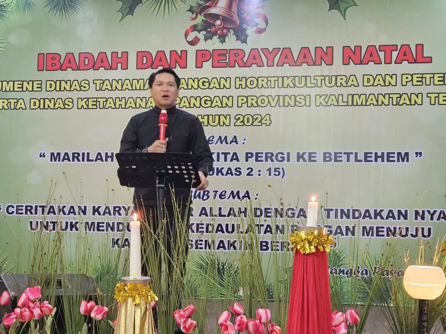Segenap ASN dan Pensiunan Dinas TPHP dan Dinas Ketahanan Pangan Prov. Kalteng Rayakan Natal dengan Sukacita